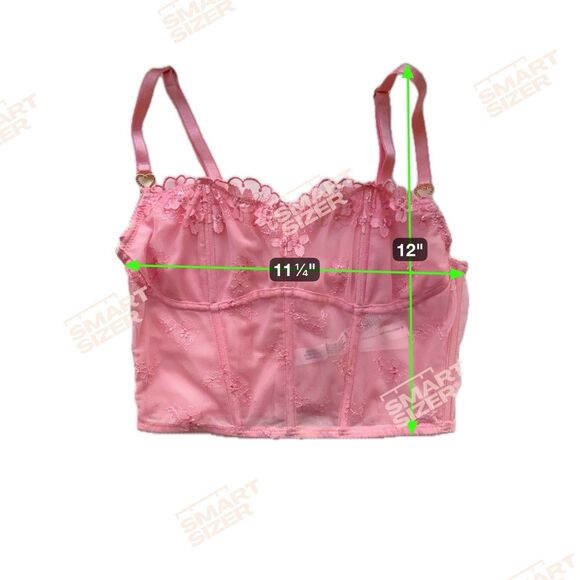 Victorias Secret Dream Angels Corset Top Size S Pink Coquette Fairy Romantic Y2K - Picture 7 of 16